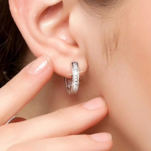 Celeste Spark Round Earrings